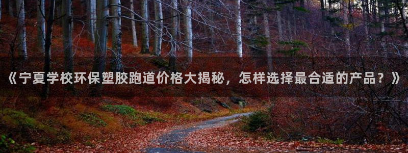 红足1一世开奖版：《宁夏学校环保塑胶跑道价格大揭秘，怎样选择最合适的产品？》